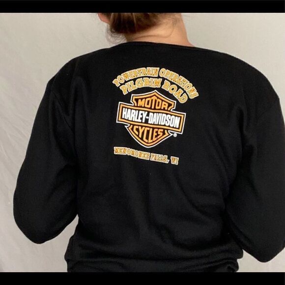 Vintage Harley Davidson sweatshirt says XL but fits more like a large - Picture 2 of 6